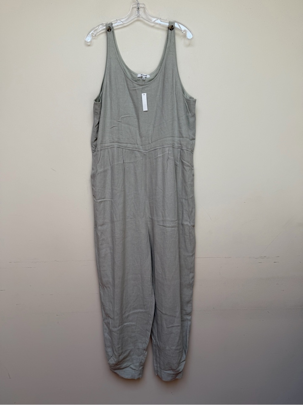 NWT Madewell Breezewoven Linen-Blend Jumpsuit | Size XL - Picture 3 of 12